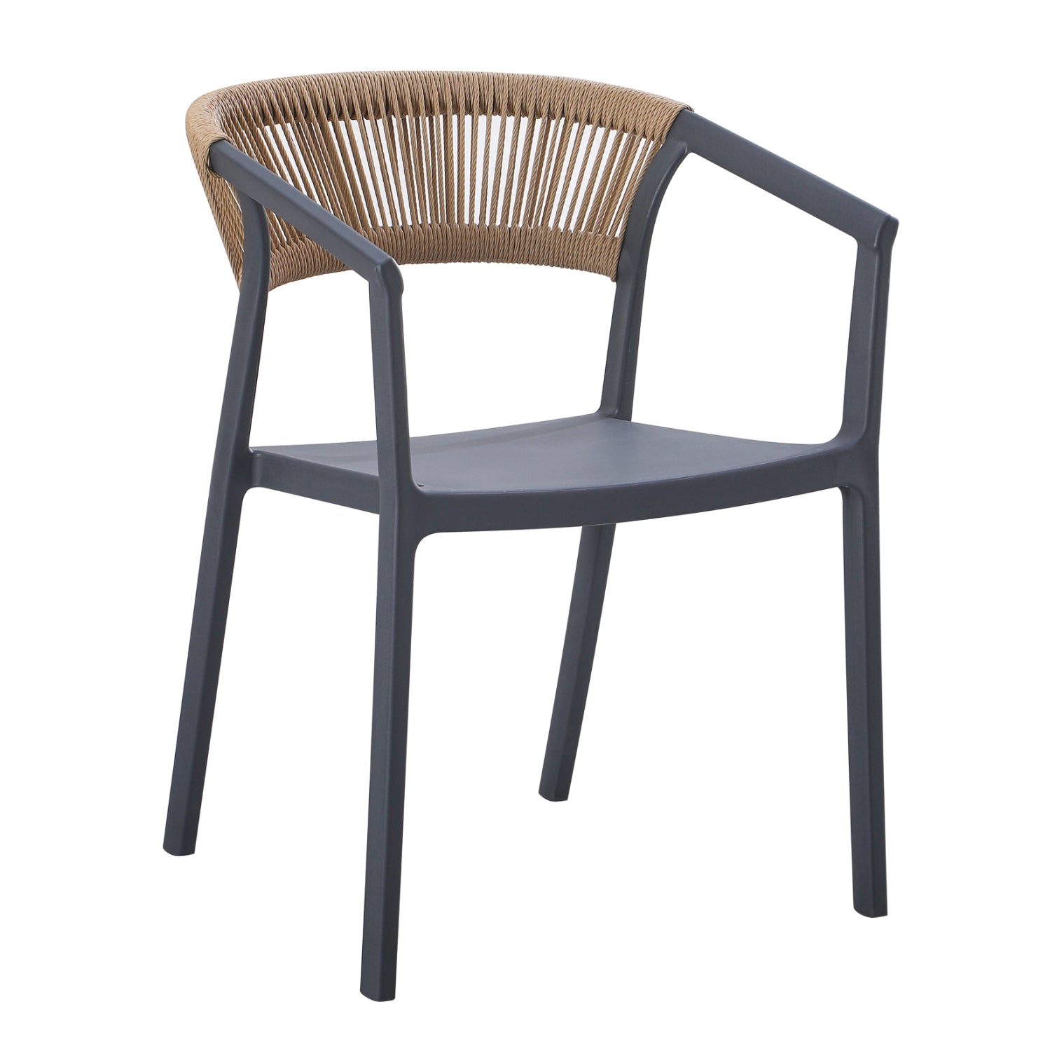 ΠΟΛΥΘΡΟΝΑ ΠΟΛΥΠΡΟΠΥΛΕΝΙΟΥ BOGI HM6240.10 ΓΚΡΙ ΜΕ ΜΠΕΖ ΣΧΟΙΝΙ 55x53.5x74Υεκ. - Pakobazaar