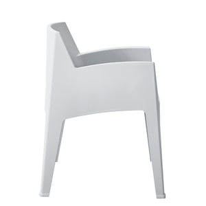 ΠΟΛΥΘΡΟΝΑ ΠΟΛΥΠΡΟΠΥΛΕΝΙΟΥ SLEEK HM6370.01 ΛΕΥΚΗ 68x63x82,5Υεκ. - Pakobazaar