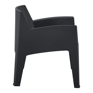 ΠΟΛΥΘΡΟΝΑ ΠΟΛΥΠΡΟΠΥΛΕΝΙΟΥ LOUNGE SLEEK HM6365.02 ΜΑΥΡΟ 62x68x73Υεκ. - Pakobazaar