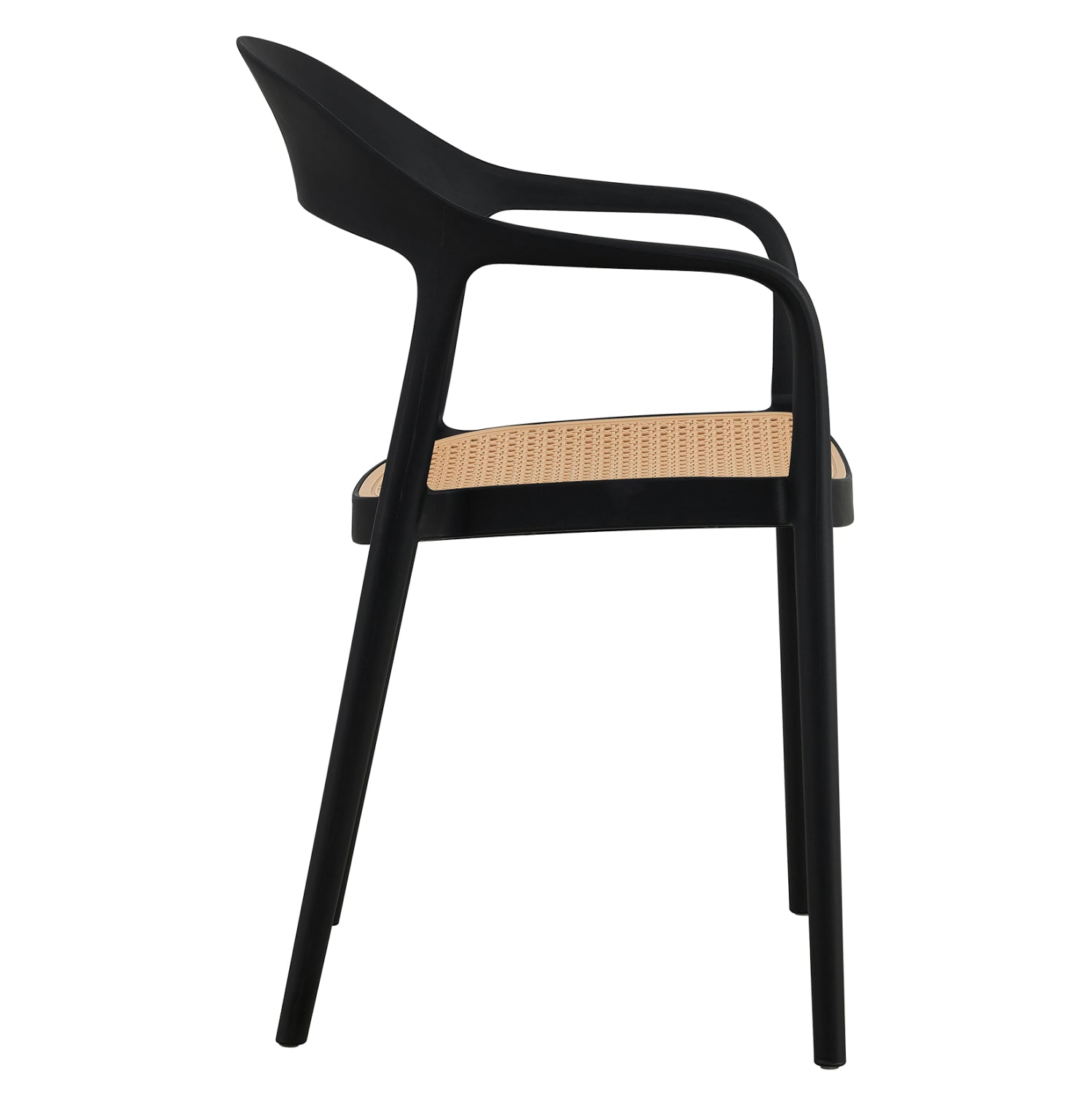 ΠΟΛΥΘΡΟΝΑ ΠΟΛΥΠΡΟΠΥΛΕΝΙΟΥ CLEO HM5935.02 ΜΑΥΡΗ ME ΜΠΕΖ ΨΑΘΑ 57x53x81Υ - Pakobazaar