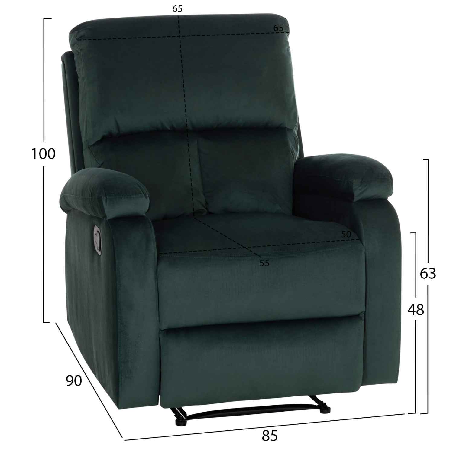 ΠΟΛΥΘΡΟΝΑ RELAX DIONI HM3296.05 ΠΡΑΣΙΝΟ ΒΕΛΟΥΔΟ 85x90x100Υεκ. - Pakobazaar