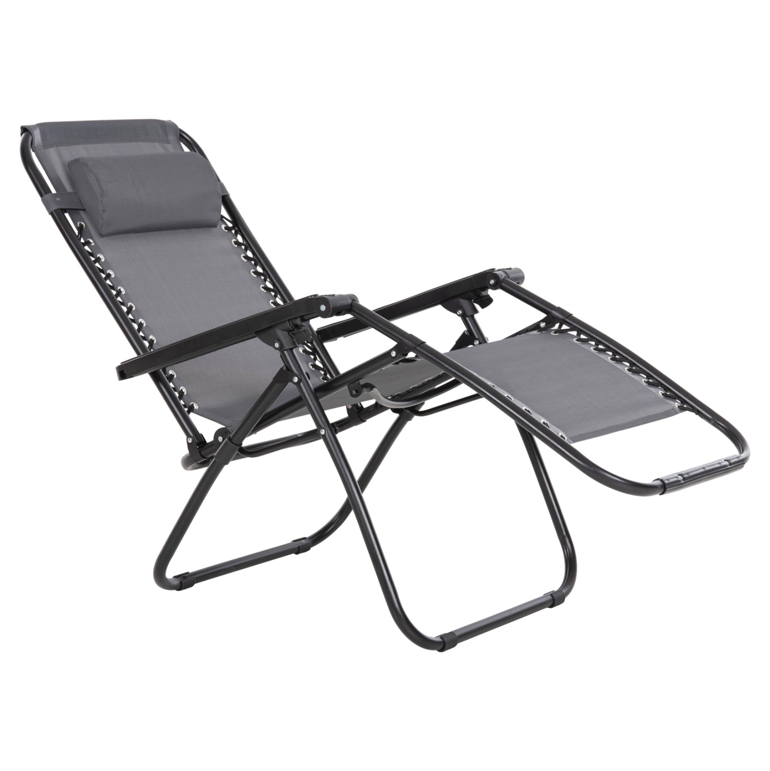 ΠΟΛΥΘΡΟΝΑ RELAX COMPANION HM5095.11 ΓΚΡΙ TEXTILENE-ΜΑΥΡΟ ΜΕΤΑΛΛΟ 67x145x110Υεκ. - Pakobazaar
