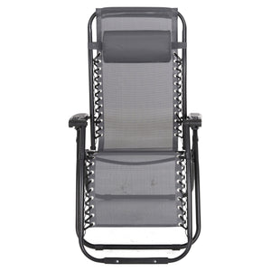 ΠΟΛΥΘΡΟΝΑ RELAX COMPANION HM5095.11 ΓΚΡΙ TEXTILENE-ΜΑΥΡΟ ΜΕΤΑΛΛΟ 67x145x110Υεκ. - Pakobazaar
