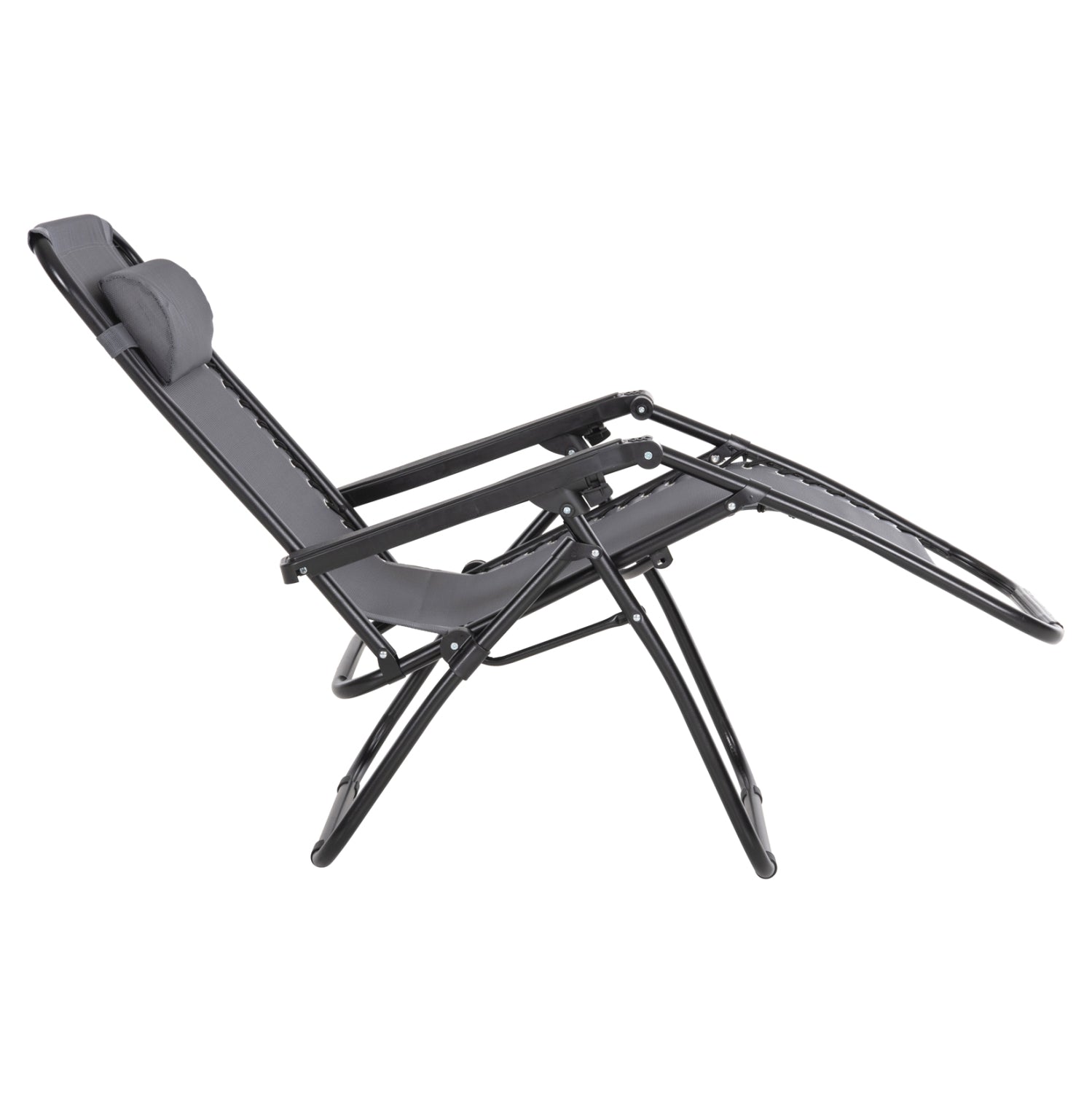 ΠΟΛΥΘΡΟΝΑ RELAX COMPANION HM5095.11 ΓΚΡΙ TEXTILENE-ΜΑΥΡΟ ΜΕΤΑΛΛΟ 67x145x110Υεκ. - Pakobazaar