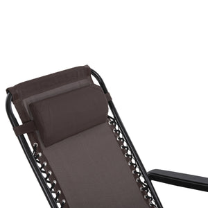 ΠΟΛΥΘΡΟΝΑ RELAX COMPANION HM5095.13 ΚΑΦΕ TEXTILENE-ΜΑΥΡΟ ΜΕΤΑΛΛΟ 67x145x110Υεκ. - Pakobazaar
