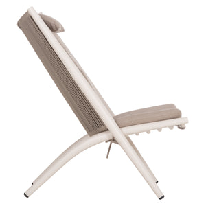 ΠΟΛΥΘΡΟΝΑ RELAX REMUS HM6642.02 ΑΛΟΥΜΙΝΙΟ ΛΕΥΚΟ-ΣΧΟΙΝΙ OLEFIN ΜΠΕΖ 63x87x94Υεκ.