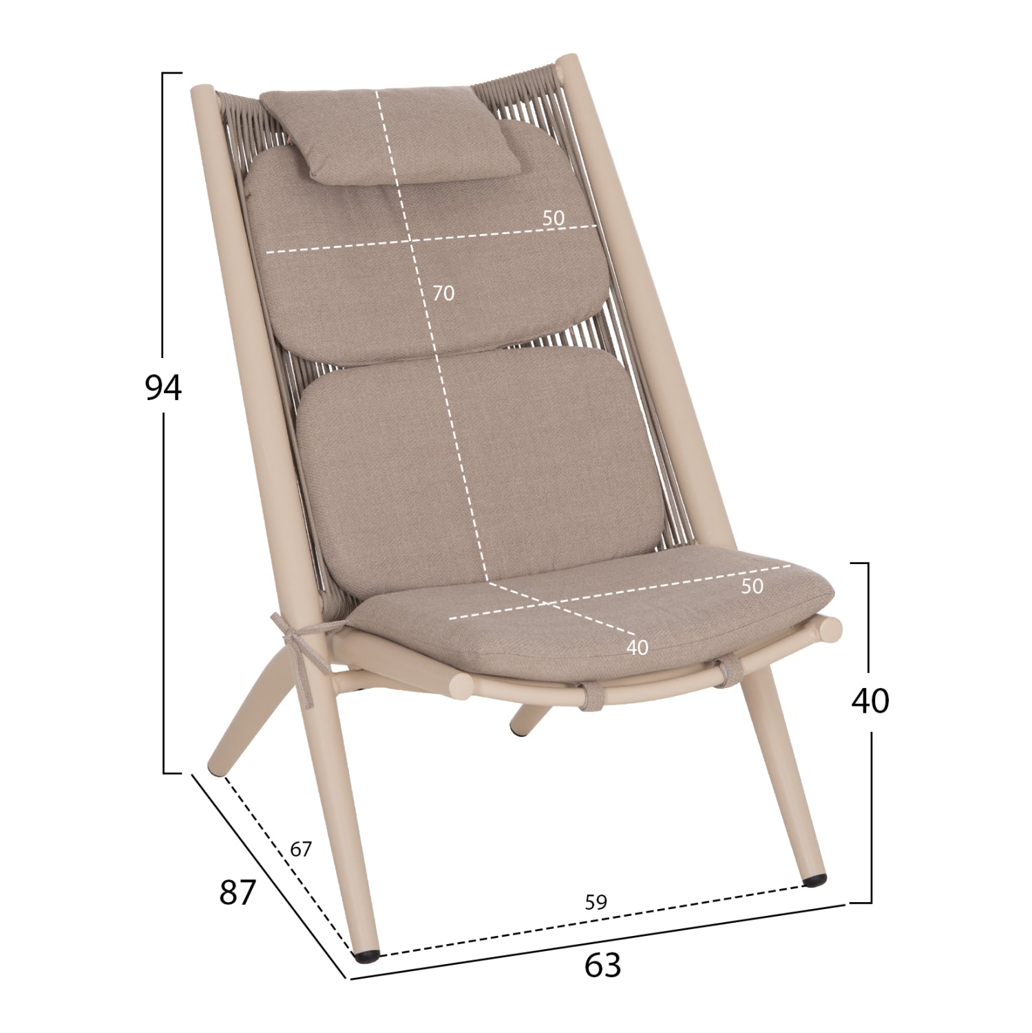 ΠΟΛΥΘΡΟΝΑ RELAX REMUS HM6642.04 ΑΛΟΥΜΙΝΙΟ ΣΑΜΠΑΝΙ-ΣΧΟΙΝΙ OLEFIN ΜΠΕΖ 63x87x94Υεκ.