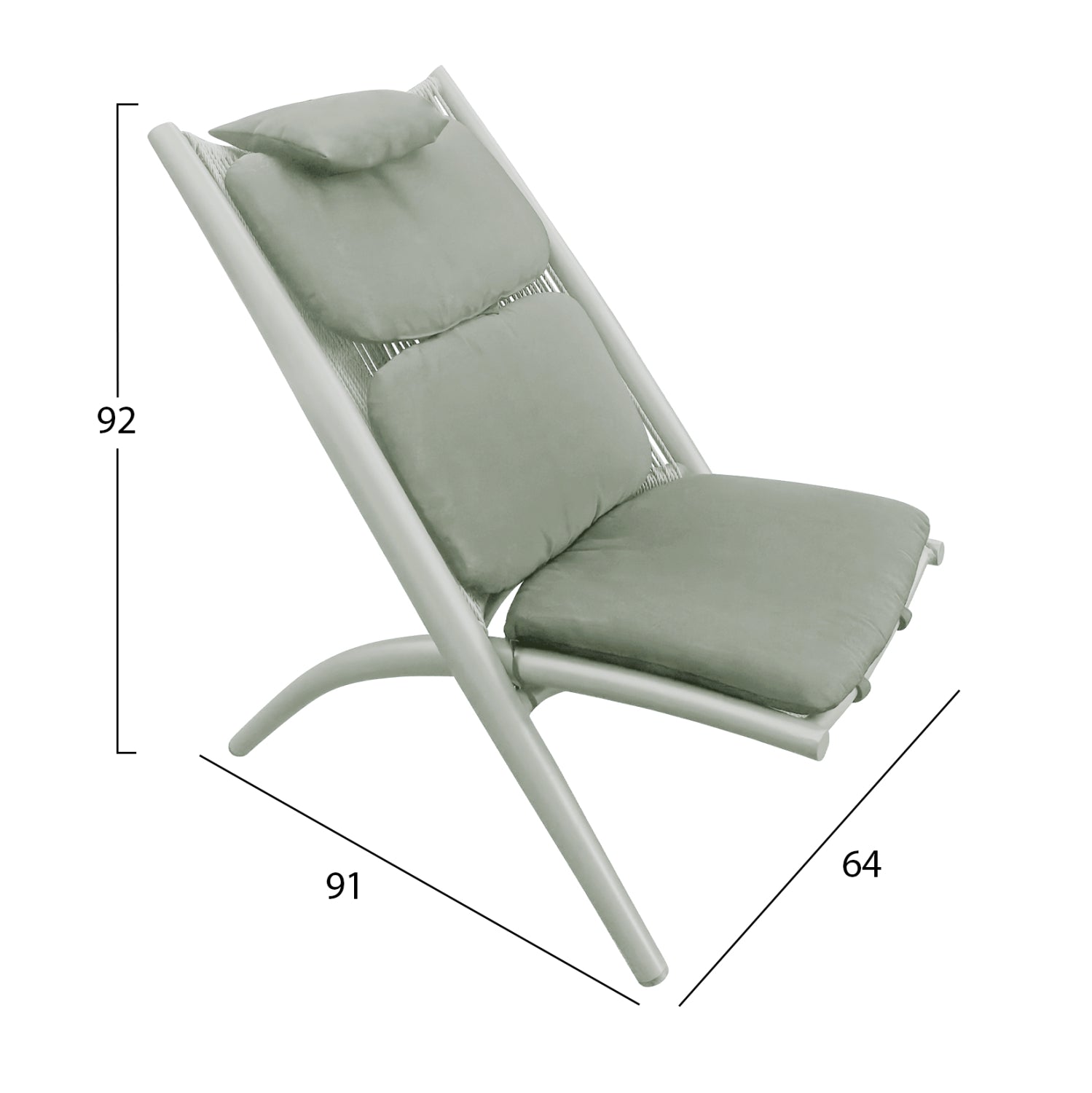 ΠΟΛΥΘΡΟΝΑ RELAX REMUS HM6642.07 ΑΛΟΥΜΙΝΙΟ & ΣΧΟΙΝΙ OLEFIN ΣΕ OLIVE GREEN 63x87x94Υεκ