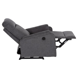 ΠΟΛΥΘΡΟΝΑ RELAX ΜΕ ΗΛΕΚΤΡΙΚΗ ΑΝΑΚΛΙΣΗ SYNTHIA HM3309.03 ΓΚΡΙ ΥΦΑΣΜΑ 75x86x100Yεκ - Pakobazaar