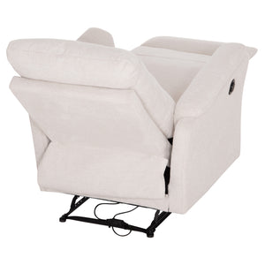 ΠΟΛΥΘΡΟΝΑ RELAX ΜΕ ΗΛΕΚΤΡΙΚΗ ΑΝΑΚΛΙΣΗ SYNTHIA HM3309.01 ΜΠΕΖ ΥΦΑΣΜΑ 75x86x100Yεκ - Pakobazaar