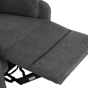 ΠΟΛΥΘΡΟΝΑ RELAX ΜΕ ΗΛΕΚΤΡΙΚΗ ΑΝΑΚΛΙΣΗ SYNTHIA HM3309.03 ΓΚΡΙ ΥΦΑΣΜΑ 75x86x100Yεκ - Pakobazaar