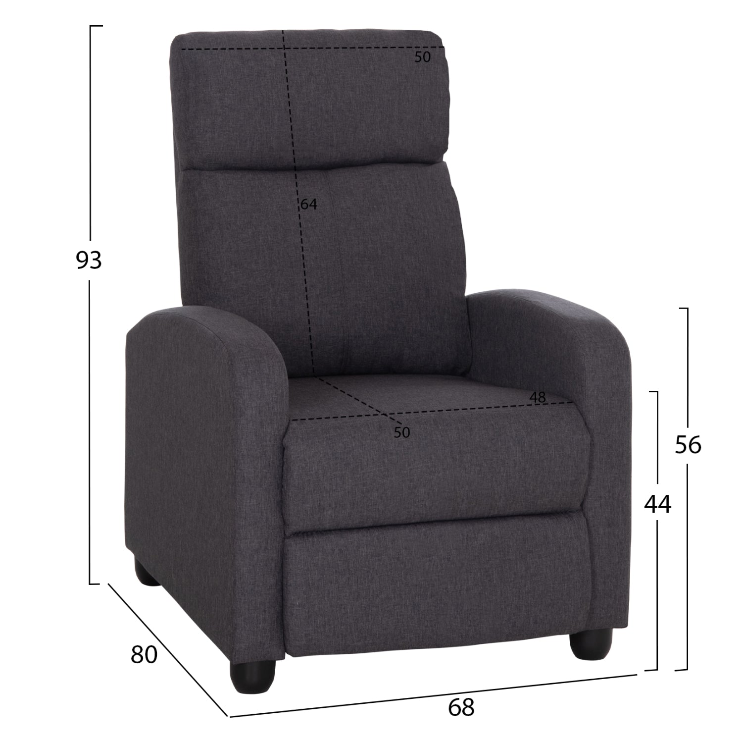ΠΟΛΥΘΡΟΝΑ ΣΑΛΟΝΙΟΥ RELAX DROSEN HM3299.01 ΓΚΡΙ ΥΦΑΣΜΑ 68x80x93Υεκ - Pakobazaar