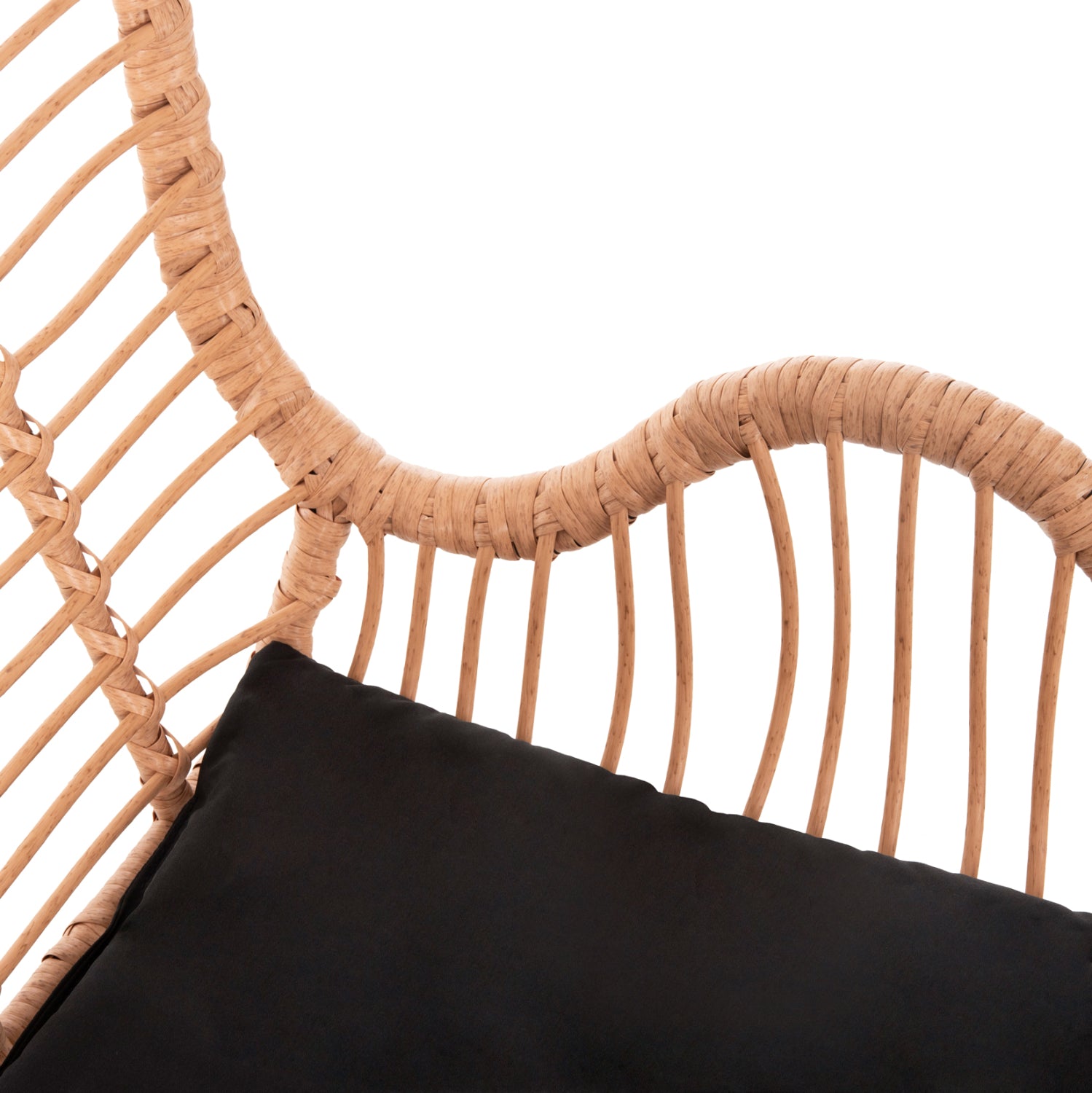 ΠΟΛΥΘΡΟΝΑ ΣΤΥΛ ΜΠΕΡΖΕΡΑΣ ALLEGRA HM5704.11 P.E.RATTAN ΜΠΕΖ-ΜΑΥΡΟ ΜΕΤΑΛΛΟ 66x59x90Υεκ. - Pakobazaar