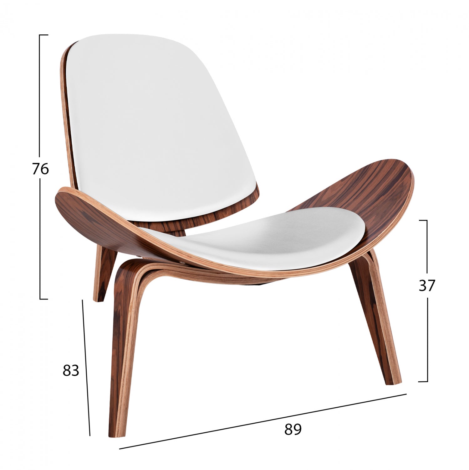 ΠΟΛΥΘΡΟΝΑ SUPERIOR PLUS HM1128.13 ΚΑΡΥΔΙ ΜΕ ΛΕΥΚΟ ΜΑΞΙΛΑΡΙ PU 89x83x76Y εκ. - Pakobazaar