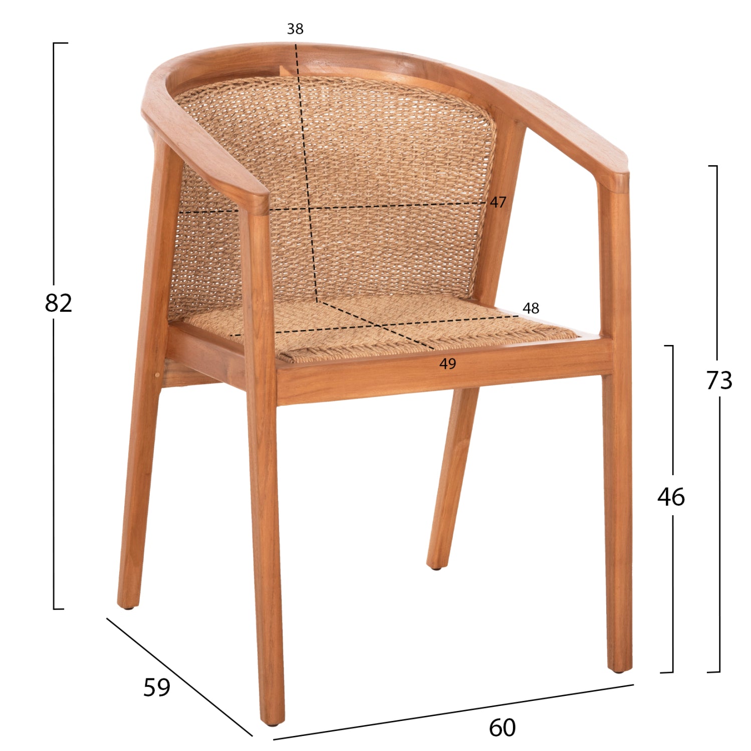 ΠΟΛΥΘΡΟΝΑ ΤΡΑΠΕΖΑΡΙΑΣ RENLY HM18239 ΞΥΛΟ ΤΕΑΚ ΦΥΣΙΚΟ-ΣΧΟΙΝΙ VIRO 60x59x82Υεκ. - Pakobazaar