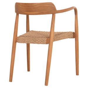 ΠΟΛΥΘΡΟΝΑ ΤΡΑΠΕΖΑΡΙΑΣ ROBBY HM18350 ΞΥΛΟ TEAK & ΣΧΟΙΝΙ VIRO ΦΥΣΙΚΟ 55x50x71Υεκ. - Pakobazaar
