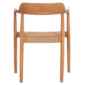 ΠΟΛΥΘΡΟΝΑ ΤΡΑΠΕΖΑΡΙΑΣ ROBBY HM18350 ΞΥΛΟ TEAK & ΣΧΟΙΝΙ VIRO ΦΥΣΙΚΟ 55x50x71Υεκ. - Pakobazaar