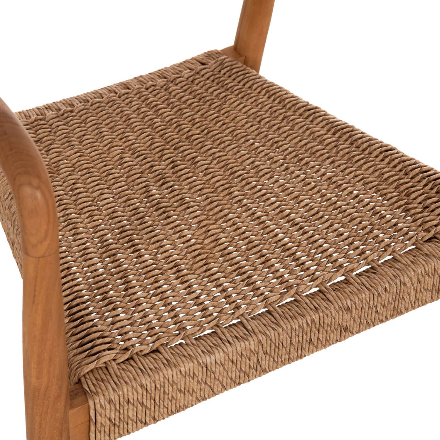 ΠΟΛΥΘΡΟΝΑ ΤΡΑΠΕΖΑΡΙΑΣ ROBBY HM18350 ΞΥΛΟ TEAK & ΣΧΟΙΝΙ VIRO ΦΥΣΙΚΟ 55x50x71Υεκ. - Pakobazaar
