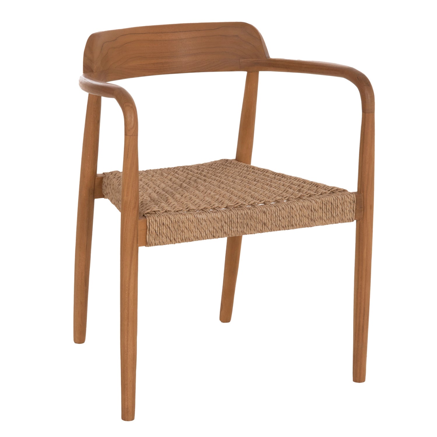ΠΟΛΥΘΡΟΝΑ ΤΡΑΠΕΖΑΡΙΑΣ ROBBY HM18350 ΞΥΛΟ TEAK & ΣΧΟΙΝΙ VIRO ΦΥΣΙΚΟ 55x50x71Υεκ. - Pakobazaar