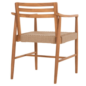 ΠΟΛΥΘΡΟΝΑ ΤΡΑΠΕΖΑΡΙΑΣ ROBIN HM18351 ΞΥΛΟ TEAK & ΣΧΟΙΝΙ VIRO ΦΥΣΙΚΟ 53,5x60x78Υεκ - Pakobazaar