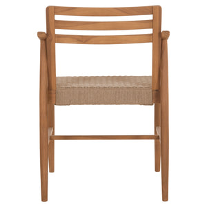 ΠΟΛΥΘΡΟΝΑ ΤΡΑΠΕΖΑΡΙΑΣ ROBIN HM18351 ΞΥΛΟ TEAK & ΣΧΟΙΝΙ VIRO ΦΥΣΙΚΟ 53,5x60x78Υεκ - Pakobazaar