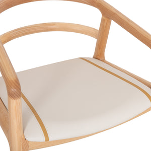 ΠΟΛΥΘΡΟΝΑ ΤΡΑΠΕΖΑΡΙΑΣ EFFY HM18393.01 ΦΡΑΞΙΝΟΣ ΣΕ OAK-ΚΑΘΙΣΜΑ ΕΚΡΟΥ PU 60x58x71Υεκ - Pakobazaar