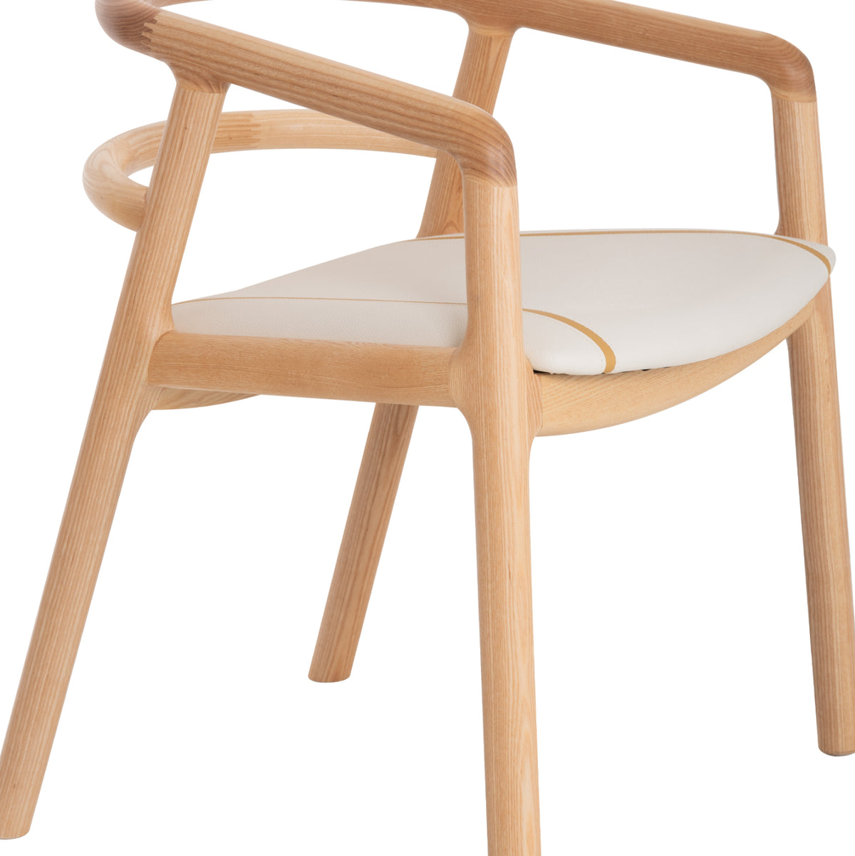 ΠΟΛΥΘΡΟΝΑ ΤΡΑΠΕΖΑΡΙΑΣ EFFY HM18393.01 ΦΡΑΞΙΝΟΣ ΣΕ OAK-ΚΑΘΙΣΜΑ ΕΚΡΟΥ PU 60x58x71Υεκ - Pakobazaar