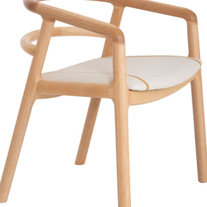 ΠΟΛΥΘΡΟΝΑ ΤΡΑΠΕΖΑΡΙΑΣ EFFY HM18393.01 ΦΡΑΞΙΝΟΣ ΣΕ OAK-ΚΑΘΙΣΜΑ ΕΚΡΟΥ PU 60x58x71Υεκ - Pakobazaar
