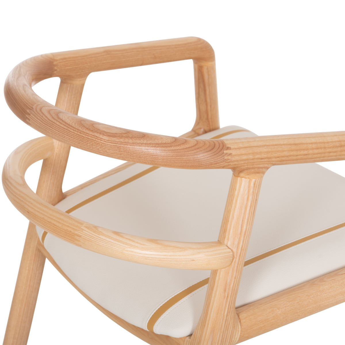 ΠΟΛΥΘΡΟΝΑ ΤΡΑΠΕΖΑΡΙΑΣ EFFY HM18393.01 ΦΡΑΞΙΝΟΣ ΣΕ OAK-ΚΑΘΙΣΜΑ ΕΚΡΟΥ PU 60x58x71Υεκ - Pakobazaar