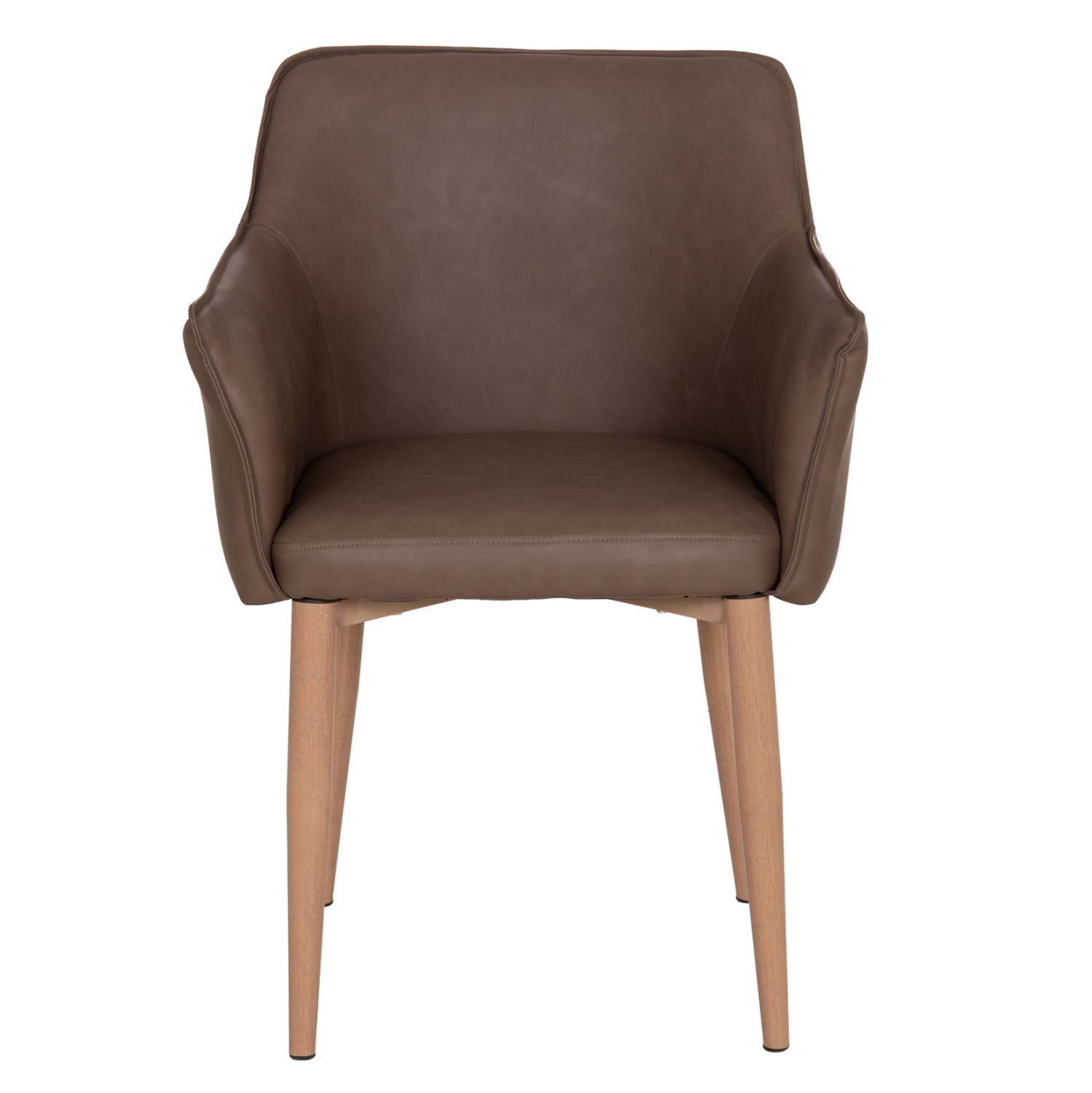 ΠΟΛΥΘΡΟΝΑ ΤΡΑΠΕΖΑΡΙΑΣ MELL HM18417.02 PU ΣΕ SMOKY ΚΑΦΕ--ΜΕΤΑΛ.ΠΟΔΙΑ 56x54x76Υεκ.