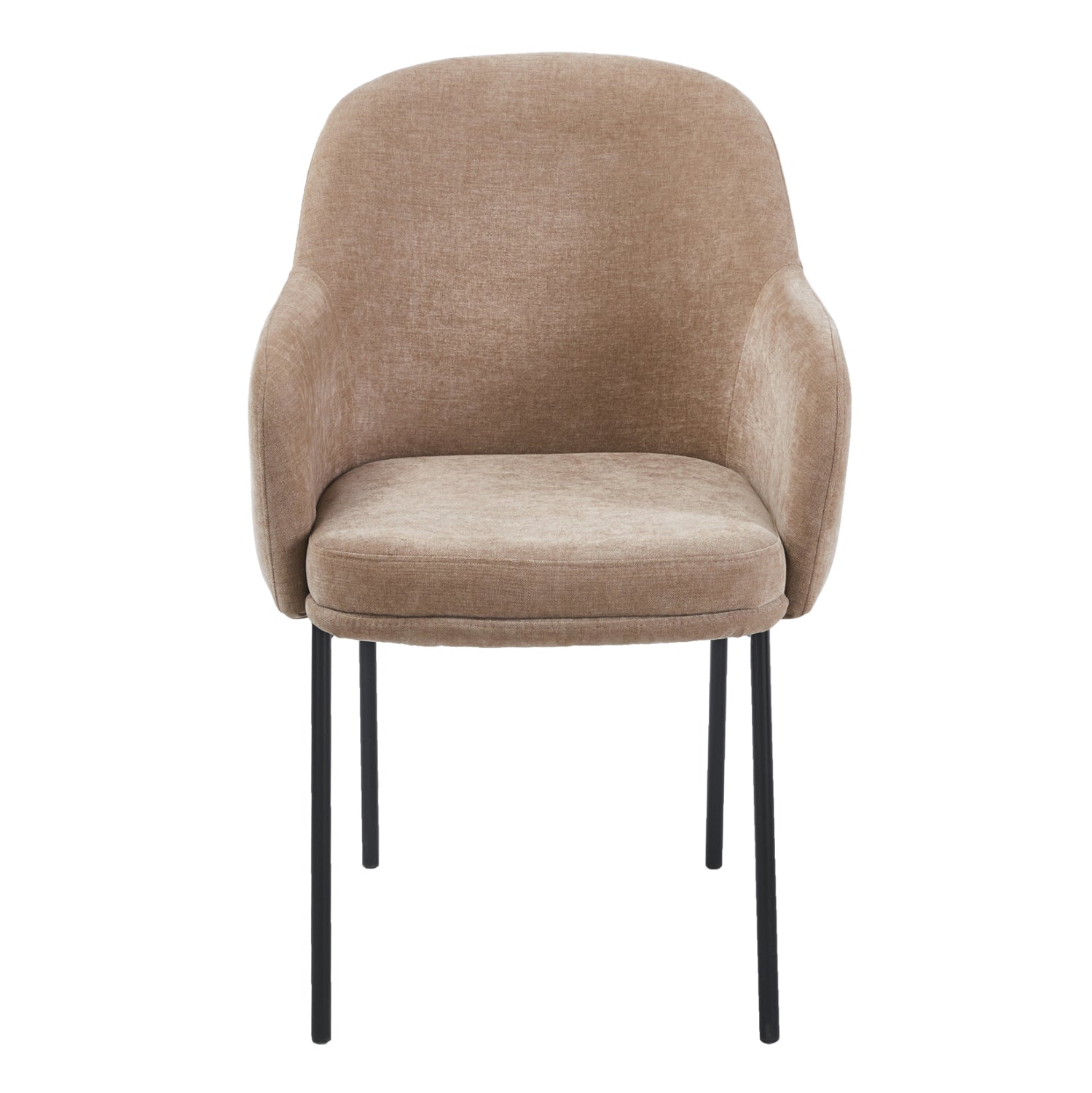 ΠΟΛΥΘΡΟΝΑ ΤΡΑΠΕΖΑΡΙΑΣ MANIDO HM18429.03 TAUPE ΥΦΑΣΜΑ-ΜΕΤΑΛ.ΜΑΥΡΑ ΠΟΔΙΑ 55x62x88Υεκ