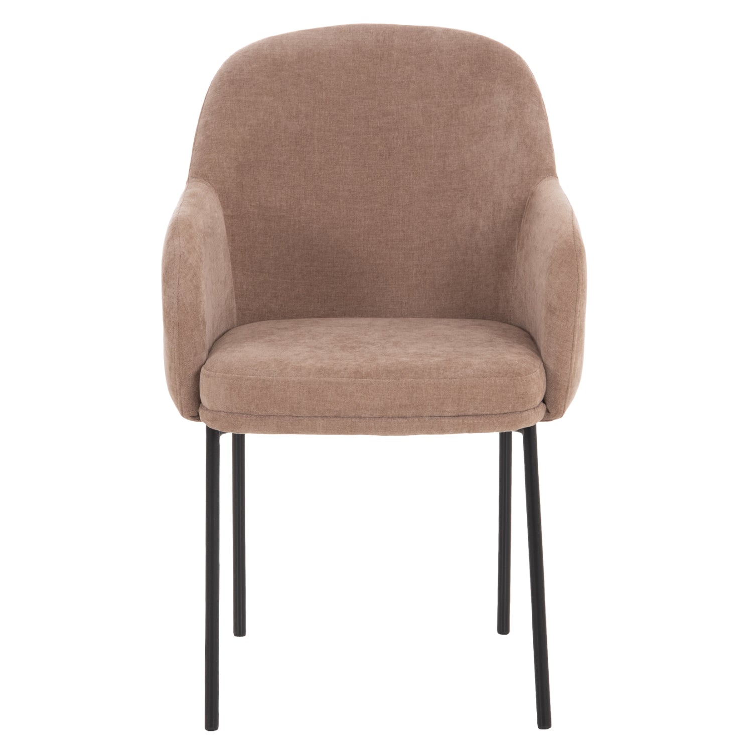 ΠΟΛΥΘΡΟΝΑ ΤΡΑΠΕΖΑΡΙΑΣ MANIDO HM18429.03 TAUPE ΥΦΑΣΜΑ-ΜΕΤΑΛ.ΜΑΥΡΑ ΠΟΔΙΑ 54x61x87Υεκ - Pakobazaar