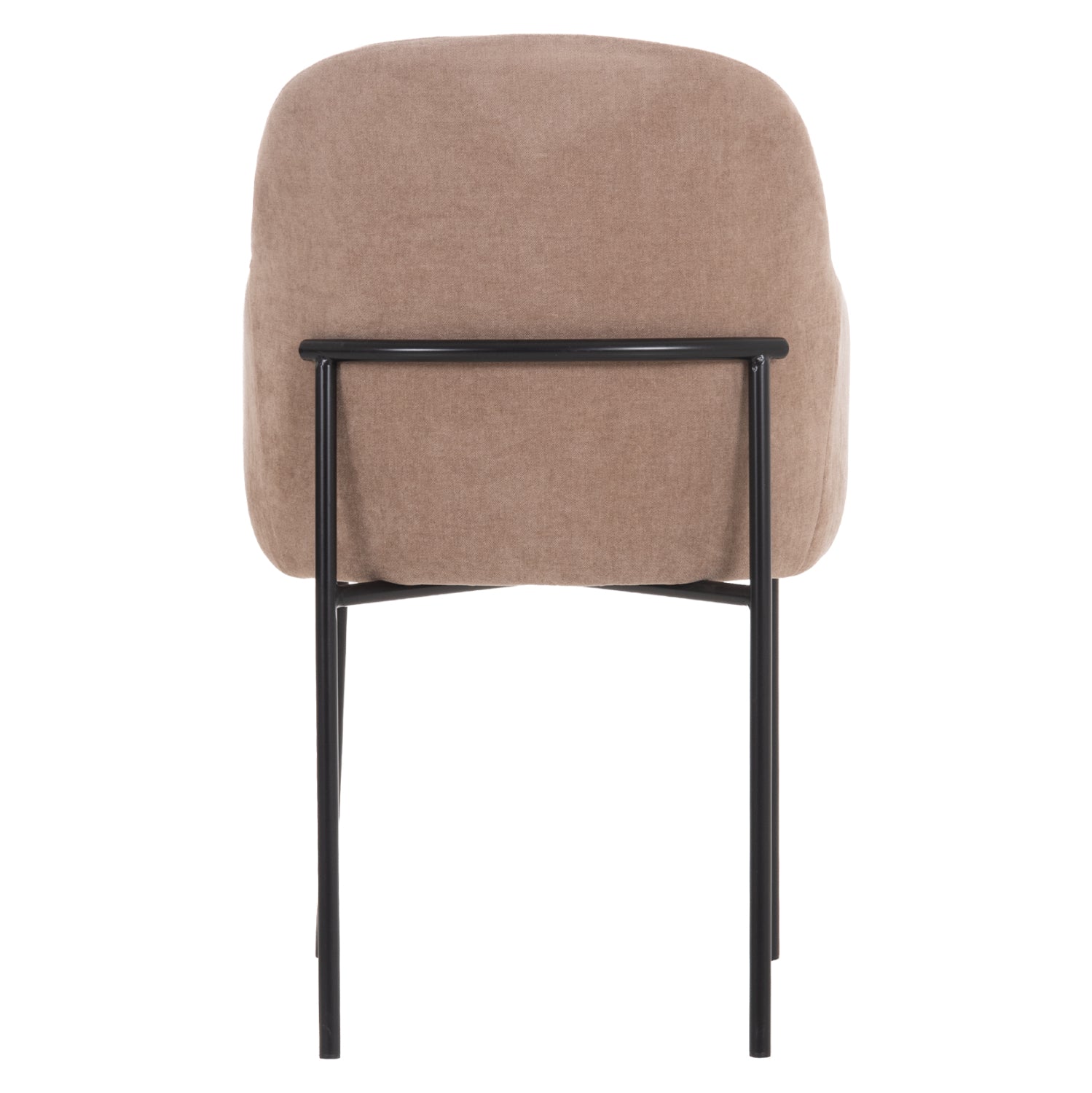 ΠΟΛΥΘΡΟΝΑ ΤΡΑΠΕΖΑΡΙΑΣ MANIDO HM18429.03 TAUPE ΥΦΑΣΜΑ-ΜΕΤΑΛ.ΜΑΥΡΑ ΠΟΔΙΑ 54x61x87Υεκ - Pakobazaar