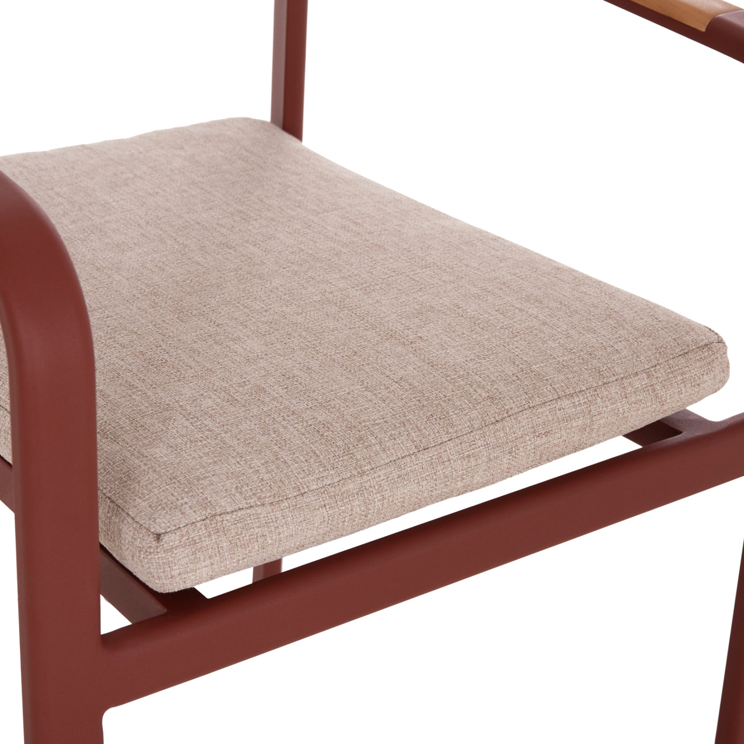 ΠΟΛΥΘΡΟΝΑ ΤΡΑΠΕΖΑΡΙΑΣ ELARA HM6414.07 ΚΕΡΑΜΙΔΙ ΑΛΟΥΜΙΝΙΟ-ΜΠΕΖ OLEFIN--TEAK 56x62x78Υεκ - Pakobazaar