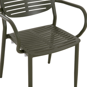 ΠΟΛΥΘΡΟΝΑ ΤΡΑΠΕΖΑΡΙΑΣ HILLIARD HM6644.07 ΑΛΟΥΜΙΝΙΟ ΣΕ OLIVE GREEN 58x52x78Υεκ - Pakobazaar