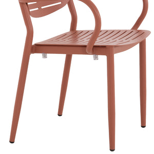 ΠΟΛΥΘΡΟΝΑ ΤΡΑΠΕΖΑΡΙΑΣ HILLIARD HM6644.08 ΑΛΟΥΜΙΝΙΟ ΣΕ TERRACOTTA 58x52x78Υεκ - Pakobazaar
