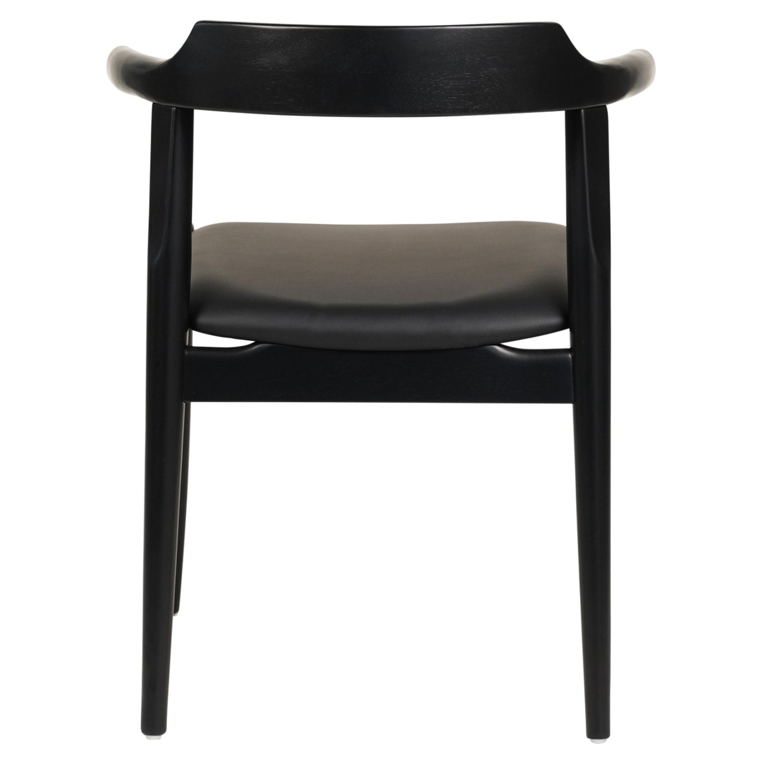 ΠΟΛΥΘΡΟΝΑ ΤΡΑΠΕΖΑΡΙΑΣ CERSEI HM9946.02 RUBBERWOOD & PU ΣΕ ΜΑΥΡΟ 57x54x74Υεκ - Pakobazaar