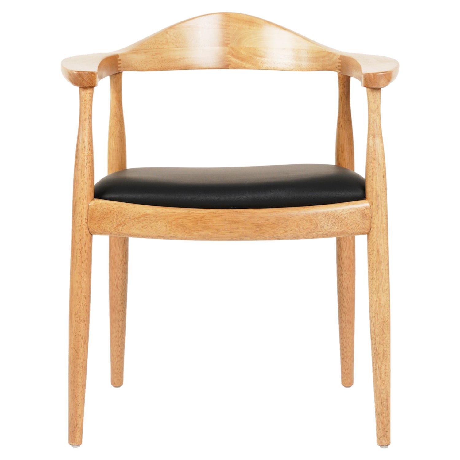 ΠΟΛΥΘΡΟΝΑ ΤΡΑΠΕΖΑΡΙΑΣ ADOR HM9948.01 RUBBERWOOD ΣΕ ΟΑΚ ΚΑΙ ΜΑΥΡΟ PU 62x54x76,5Υεκ - Pakobazaar