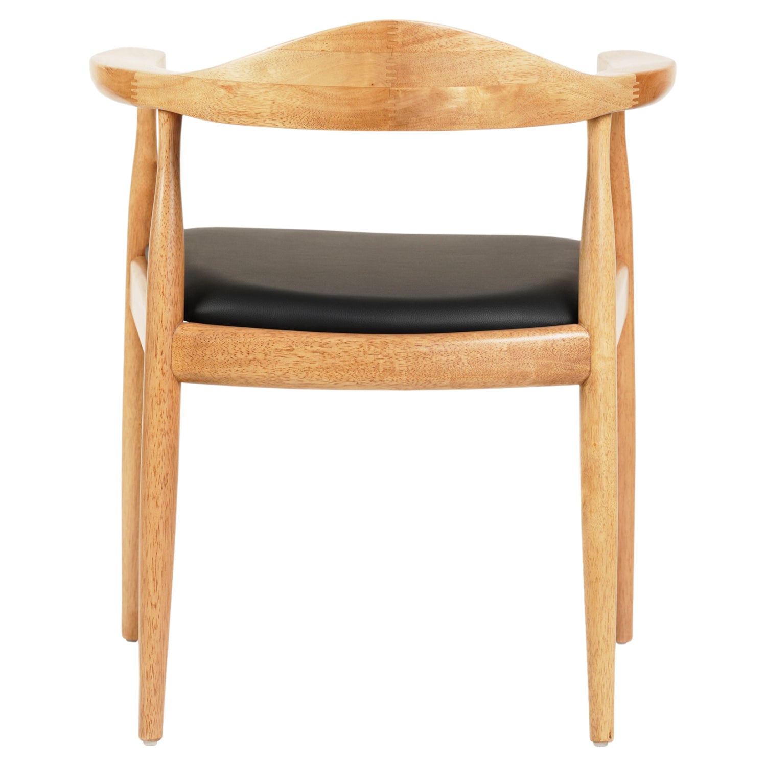 ΠΟΛΥΘΡΟΝΑ ΤΡΑΠΕΖΑΡΙΑΣ ADOR HM9948.01 RUBBERWOOD ΣΕ ΟΑΚ ΚΑΙ ΜΑΥΡΟ PU 62x54x76,5Υεκ - Pakobazaar