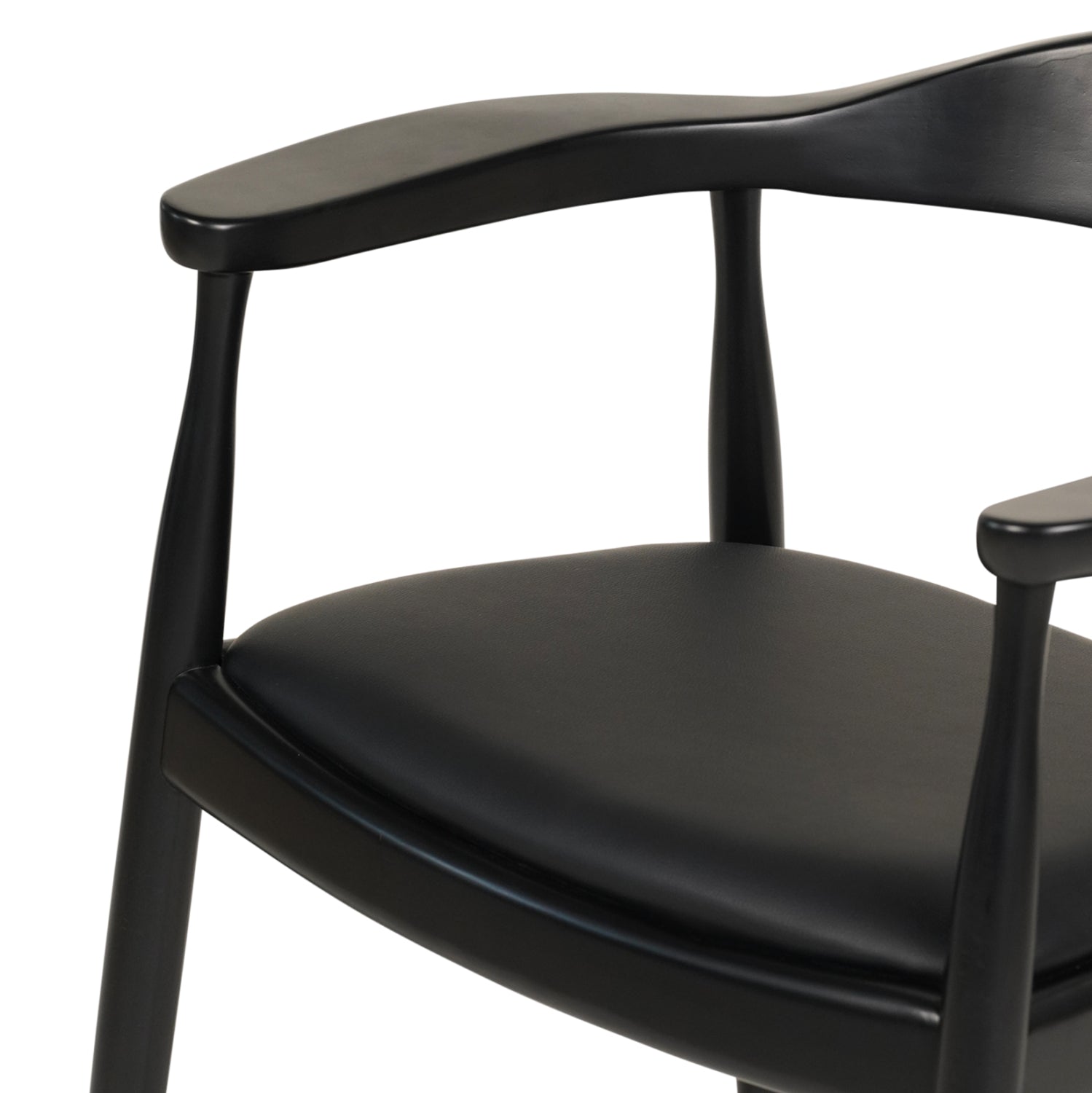 ΠΟΛΥΘΡΟΝΑ ΤΡΑΠΕΖΑΡΙΑΣ ADOR HM9948.02 RUBBERWOOD ΚΑΙ PU-ΜΑΥΡΟ 62x54x76,5Υεκ - Pakobazaar