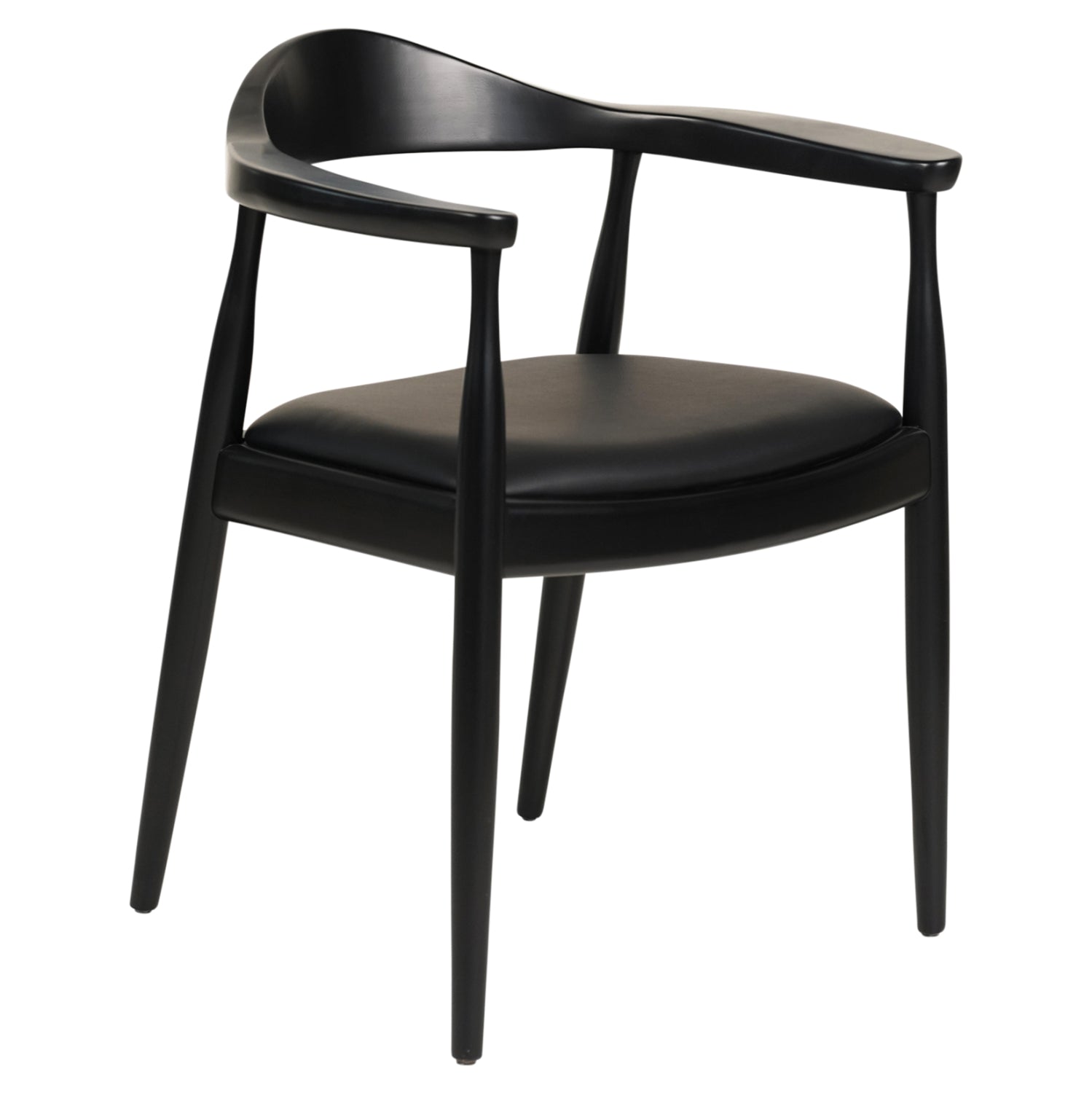 ΠΟΛΥΘΡΟΝΑ ΤΡΑΠΕΖΑΡΙΑΣ ADOR HM9948.02 RUBBERWOOD ΚΑΙ PU-ΜΑΥΡΟ 62x54x76,5Υεκ - Pakobazaar