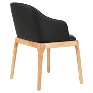 ΠΟΛΥΘΡΟΝΑ ΤΡΑΠΕΖΑΡΙΑΣ FURLAN HM9949.01 RUBBERWOOD ΣΕ ΟΑΚ-ΜΑΥΡΟ PU 54,5x58x78Υεκ. - Pakobazaar