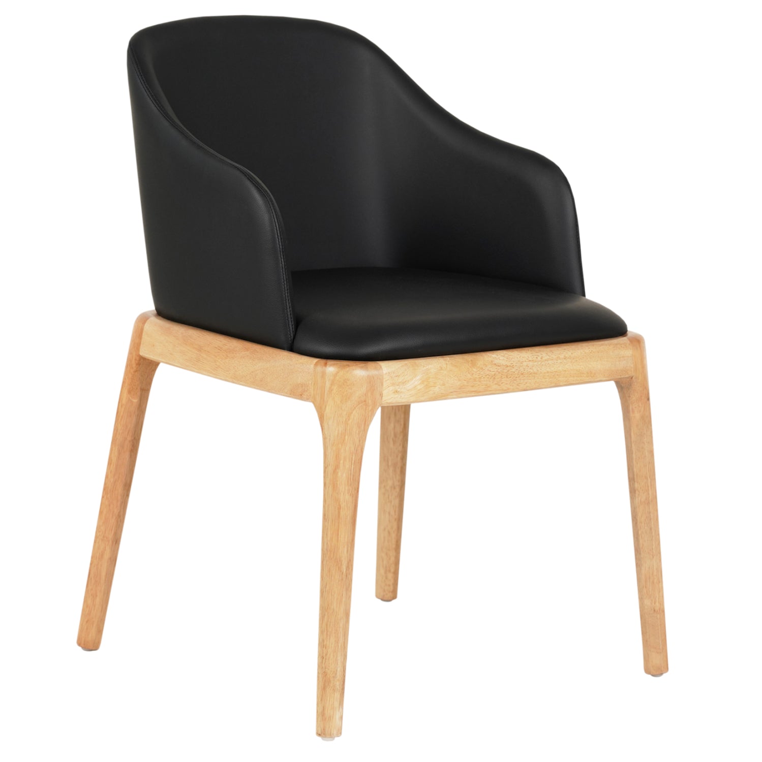 ΠΟΛΥΘΡΟΝΑ ΤΡΑΠΕΖΑΡΙΑΣ FURLAN HM9949.01 RUBBERWOOD ΣΕ ΟΑΚ-ΜΑΥΡΟ PU 54,5x58x78Υεκ. - Pakobazaar