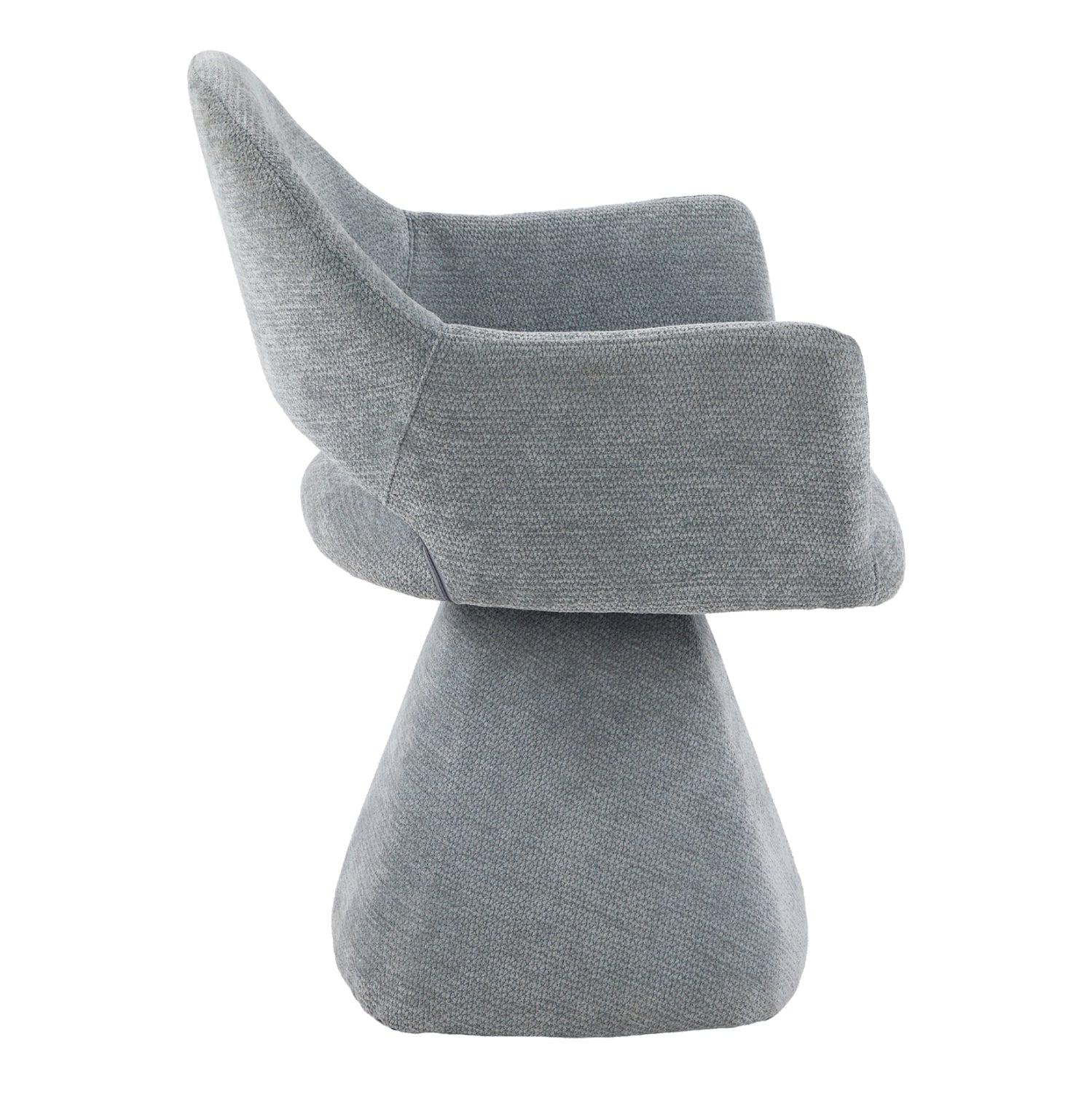 ΠΟΛΥΘΡΟΝΑ ΤΡΑΠΕΖΑΡΙΑΣ ΠΕΡΙΣΤΡΕΦΟΜΕΝΗ SIMA HM18360.01 ΓΚΡΙ ΥΦΑΣΜΑ 64x61x84,5Υεκ - Pakobazaar