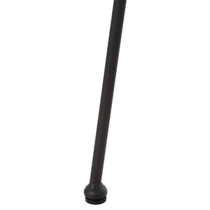 ΠΟΛΥΘΡΟΝΑ ΤΥΠΟΥ ΦΩΛΙΑ ΜΕΤΑΛΛΙΚΗ ALLEGRA HM5458.12 ΜΕ WICKER-ΜΑΥΡΟ 73x78x88Υεκ. - Pakobazaar
