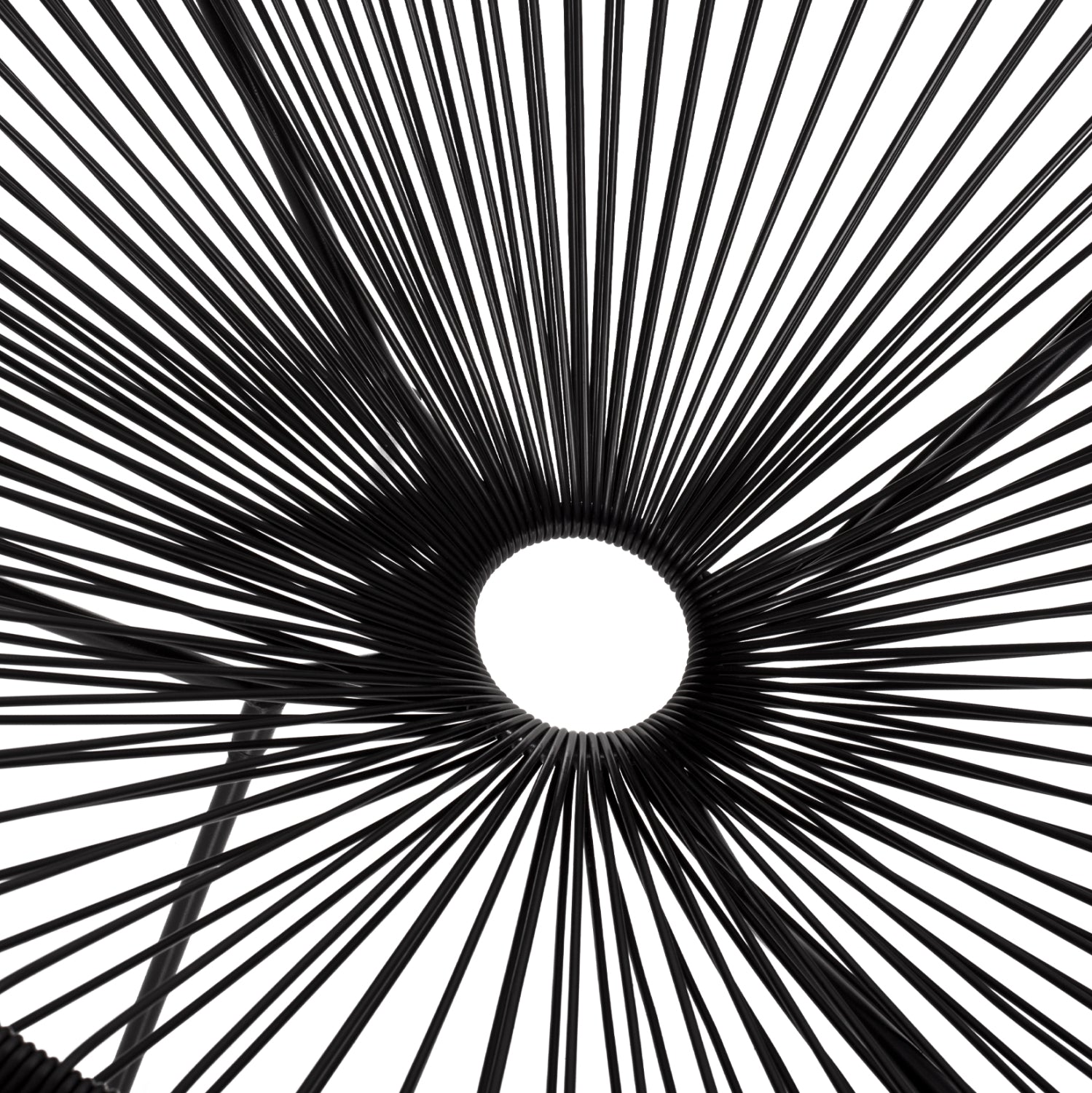 ΠΟΛΥΘΡΟΝΑ ΤΥΠΟΥ ΦΩΛΙΑ ΜΕΤΑΛΛΙΚΗ ACAPULCO ΜΑΥΡΗ ΜΕ ΜΑΥΡΟ P.E.RATTAN HM5872.01 70x73x79 εκ. - Pakobazaar