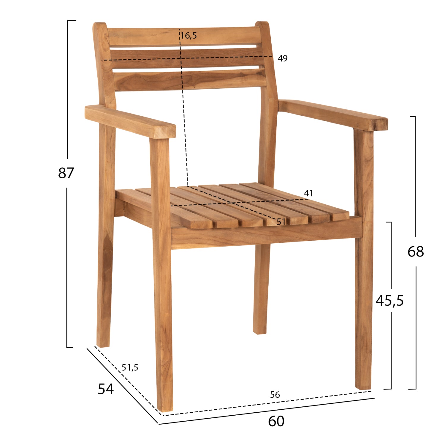 ΠΟΛΥΘΡΟΝΑ ERIETTA ΞΥΛΟ TEAK ΣΤΟΙΒΑΖΟΜΕΝΗ HM9534 ΣΕ ΦΥΣΙΚΟ ΧΡΩΜΑ 60x54x87Y εκ. - Pakobazaar