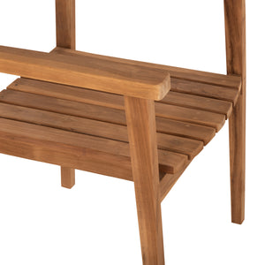 ΠΟΛΥΘΡΟΝΑ ERIETTA ΞΥΛΟ TEAK ΣΤΟΙΒΑΖΟΜΕΝΗ HM9534 ΣΕ ΦΥΣΙΚΟ ΧΡΩΜΑ 60x54x87Y εκ. - Pakobazaar