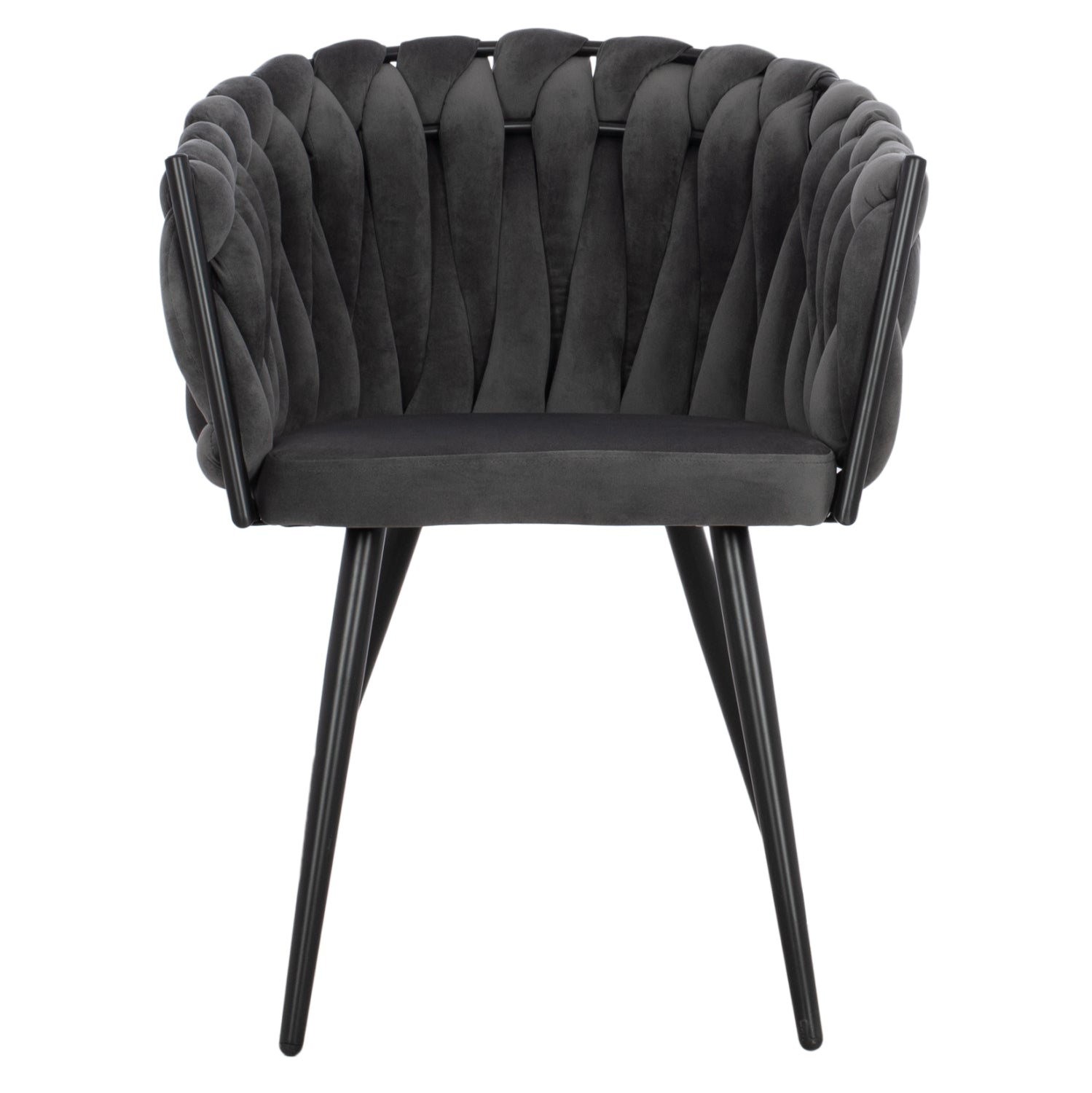 ΠΟΛΥΘΡΟΝΑΚΙ LUANDA ΒΕΛΟΥΔΟ ΓΚΡΙ ΚΑΙ ΜΕΤΑΛΛΙΚΑ ΠΟΔΙΑ HM8741.01 60x54x78 εκ. - Pakobazaar