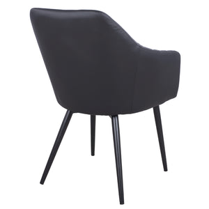 ΠΟΛΥΘΡΟΝΑΚΙ CHARLES HM8522.01 ΜΕ ΥΦΑΣΜΑ ΣΚΟΥΡΟ ΓΚΡΙ PU ΜΑΥΡΟ 57x63x83Υ εκ. - Pakobazaar